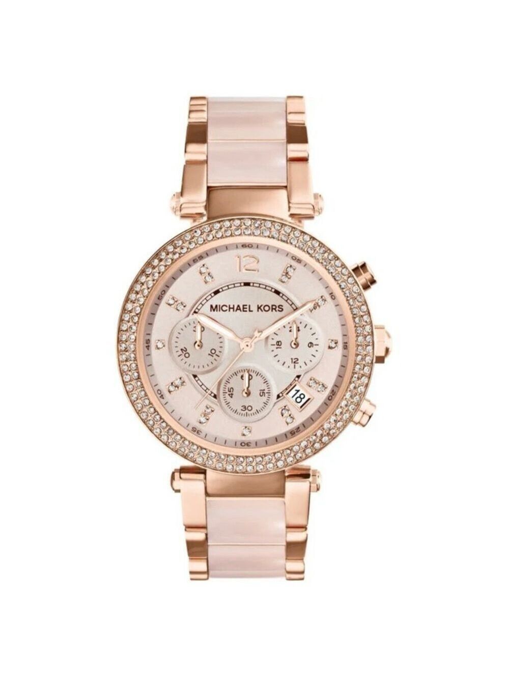 Michael Kors Rose Gold Parker Watch - Picture 1 of 7